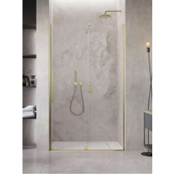   Zuhanyajtó, Radaway Furo Brushed Gold DWJ zuhanyajtó 140 átlátszó balos