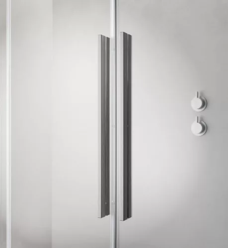 Zuhanyajtó, Radaway Furo Brushed Nickel DWJ zuhanyajtó 90 átlátszó balos