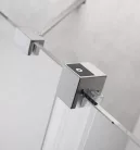Zuhanyajtó, Radaway Furo Brushed Nickel DWJ zuhanyajtó 90 átlátszó jobbos