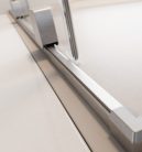 Zuhanyajtó, Radaway Furo Brushed Nickel DWJ zuhanyajtó 100 átlátszó balos