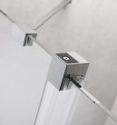 Zuhanyajtó, Radaway Furo Brushed Nickel DWJ zuhanyajtó 100 átlátszó balos