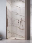 Zuhanyajtó, Radaway Furo Brushed Copper DWJ zuhanyajtó 110 átlátszó balos