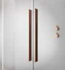 Zuhanyajtó, Radaway Furo Brushed Copper DWJ zuhanyajtó 110 átlátszó balos
