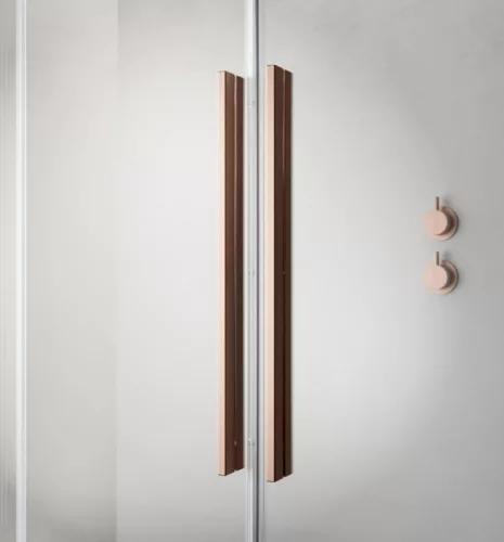 Zuhanyajtó, Radaway Furo Brushed Copper DWJ zuhanyajtó 110 átlátszó jobbos