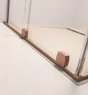 Zuhanyajtó, Radaway Furo Brushed Copper DWJ zuhanyajtó 110 átlátszó jobbos