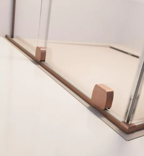 Zuhanyajtó, Radaway Furo Brushed Copper DWJ zuhanyajtó 110 átlátszó jobbos