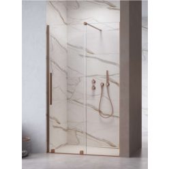   Zuhanyajtó, Radaway Furo Brushed Copper DWJ zuhanyajtó 130 átlátszó balos