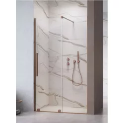   Zuhanyajtó, Radaway Furo Brushed Copper DWJ zuhanyajtó 150 átlátszó balos