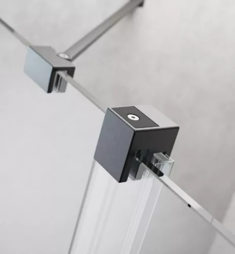 Zuhanyajtó, Radaway Furo Brushed GunMetal DWJ zuhanyajtó 110 átlátszó balos