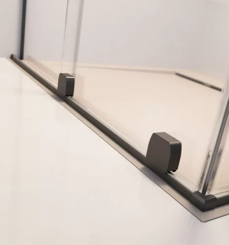 Zuhanyajtó, Radaway Furo Brushed GunMetal DWJ zuhanyajtó 120 átlátszó balos