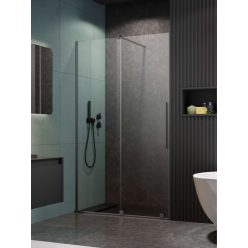   Zuhanyajtó, Radaway Furo Brushed GunMetal DWJ zuhanyajtó 130 átlátszó balos