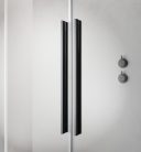 Zuhanyajtó, Radaway Furo Brushed GunMetal DWJ zuhanyajtó 130 átlátszó balos