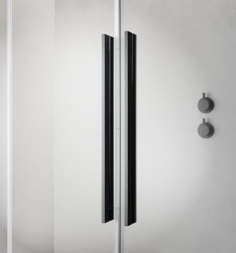 Zuhanyajtó, Radaway Furo Brushed GunMetal DWJ zuhanyajtó 130 átlátszó balos