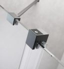 Zuhanyajtó, Radaway Furo Brushed GunMetal DWJ zuhanyajtó 130 átlátszó balos