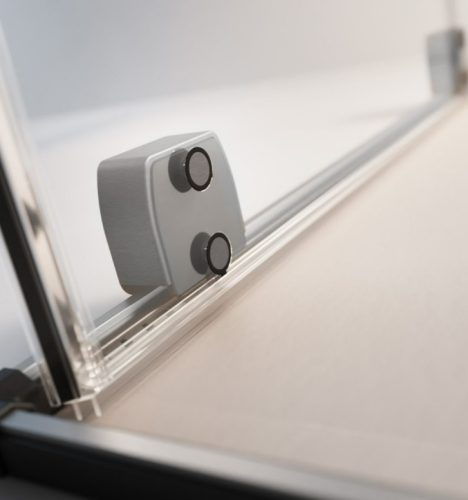 Zuhanyajtó, Radaway Furo Brushed GunMetal DWJ zuhanyajtó 130 átlátszó balos