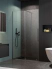 Zuhanyajtó, Radaway Furo Brushed GunMetal DWJ zuhanyajtó 130 átlátszó jobbos