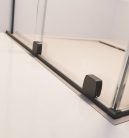 Zuhanyajtó, Radaway Furo Brushed GunMetal DWJ zuhanyajtó 130 átlátszó jobbos