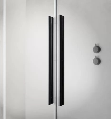Zuhanyajtó, Radaway Furo Brushed GunMetal DWJ zuhanyajtó 140 átlátszó balos