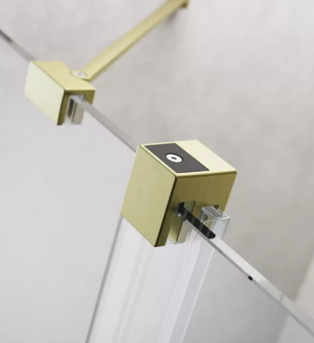Zuhanyajtó, Radaway Furo Brushed Gold DWD szálcsiszolt arany zuhanyajtó 130 átlátszó