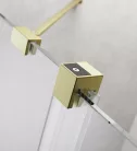Zuhanyajtó, Radaway Furo Brushed Gold DWD szálcsiszolt arany zuhanyajtó 150 átlátszó