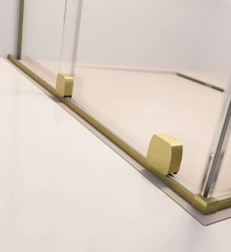 Zuhanyajtó, Radaway Furo Brushed Gold DWD szálcsiszolt arany zuhanyajtó 180 átlátszó