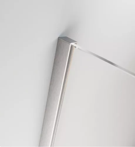 Zuhanyajtó, Radaway Furo Brushed Nickel DWD szálcsiszolt króm zuhanyajtó 140 átlátszó