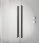Zuhanyajtó, Radaway Furo Brushed Nickel DWD szálcsiszolt króm zuhanyajtó 160 átlátszó
