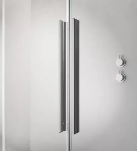 Zuhanyajtó, Radaway Furo Brushed Nickel DWD szálcsiszolt króm zuhanyajtó 160 átlátszó