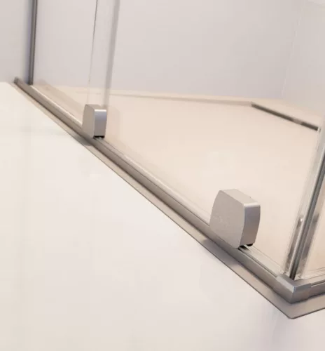 Zuhanyajtó, Radaway Furo Brushed Nickel DWD szálcsiszolt króm zuhanyajtó 160 átlátszó