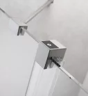 Zuhanyajtó, Radaway Furo Brushed Nickel DWD szálcsiszolt króm zuhanyajtó 180 átlátszó