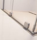 Zuhanyajtó, Radaway Furo Brushed Nickel DWD szálcsiszolt króm zuhanyajtó 200 átlátszó