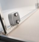 Zuhanyajtó, Radaway Furo Brushed Nickel DWD szálcsiszolt króm zuhanyajtó 200 átlátszó