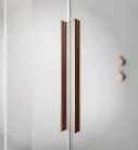 Zuhanyajtó, Radaway Furo Brushed Copper DWD szálcsiszolt réz zuhanyajtó 130 átlátszó