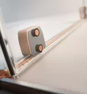 Zuhanyajtó, Radaway Furo Brushed Copper DWD szálcsiszolt réz zuhanyajtó 130 átlátszó