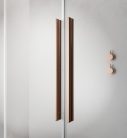 Zuhanyajtó, Radaway Furo Brushed Copper DWD szálcsiszolt réz zuhanyajtó 160 átlátszó