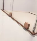 Zuhanyajtó, Radaway Furo Brushed Copper DWD szálcsiszolt réz zuhanyajtó 180 átlátszó