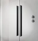 Zuhanyajtó, Radaway Furo Brushed GunMetal DWD szálcsiszolt fegyvermetál zuhanyajtó 130 átlátszó
