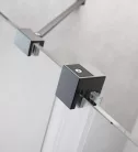 Zuhanyajtó, Radaway Furo Brushed GunMetal DWD szálcsiszolt fegyvermetál zuhanyajtó 130 átlátszó