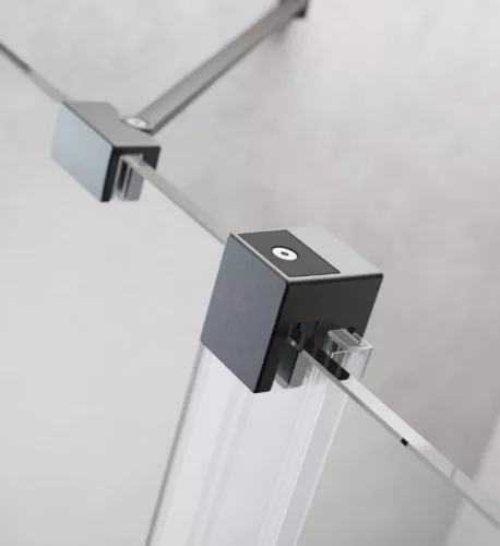 Zuhanyajtó, Radaway Furo Brushed GunMetal DWD szálcsiszolt fegyvermetál zuhanyajtó 130 átlátszó