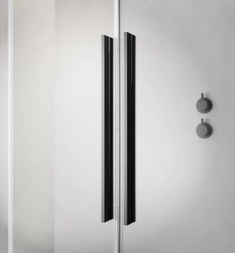 Zuhanyajtó, Radaway Furo Brushed GunMetal DWD szálcsiszolt fegyvermetál zuhanyajtó 140 átlátszó
