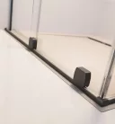 Zuhanyajtó, Radaway Furo Brushed GunMetal DWD szálcsiszolt fegyvermetál zuhanyajtó 150 átlátszó