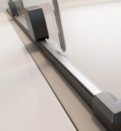 Zuhanyajtó, Radaway Furo Brushed GunMetal DWD szálcsiszolt fegyvermetál zuhanyajtó 180 átlátszó