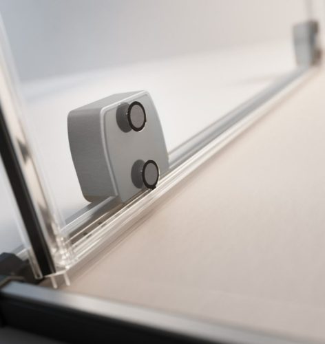 Kádparaván, Radaway Furo Brushed GunMetal PND II szálcsiszolt fegyvermetál 100 átlátszó balos