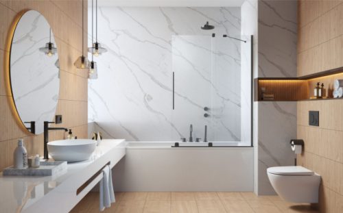 Kádparaván, Radaway Furo Brushed GunMetal PND II szálcsiszolt fegyvermetál 100 átlátszó balos