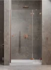Zuhanyajtó, Radaway Essenza Pro Brushed Copper DWJ szálcsiszolt réz zuhanyajtó 90 átlátszó balos