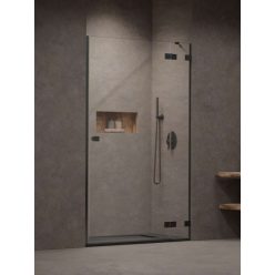   Zuhanyajtó, Radaway Essenza Pro Brushed GunMetal DWJ zuhanyajtó 80 jobbos átlátszó