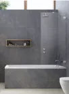 Kádparaván, Radaway Essenza Pro Brushed Nickel PNJ II szálcsiszolt króm kádparaván 60 átlátszó
