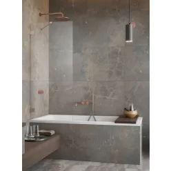  Kádparaván, Radaway Essenza Pro Brushed Copper PNJ II szálcsiszolt réz kádparaván 50 átlátszó