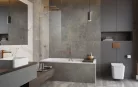 Kádparaván, Radaway Essenza Pro Brushed Copper PNJ II szálcsiszolt réz kádparaván 100 átlátszó
