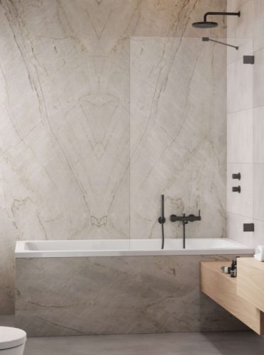 Kádparaván, Radaway Essenza Pro Brushed GunMetal PNJ II kádparaván 90 átlátszó